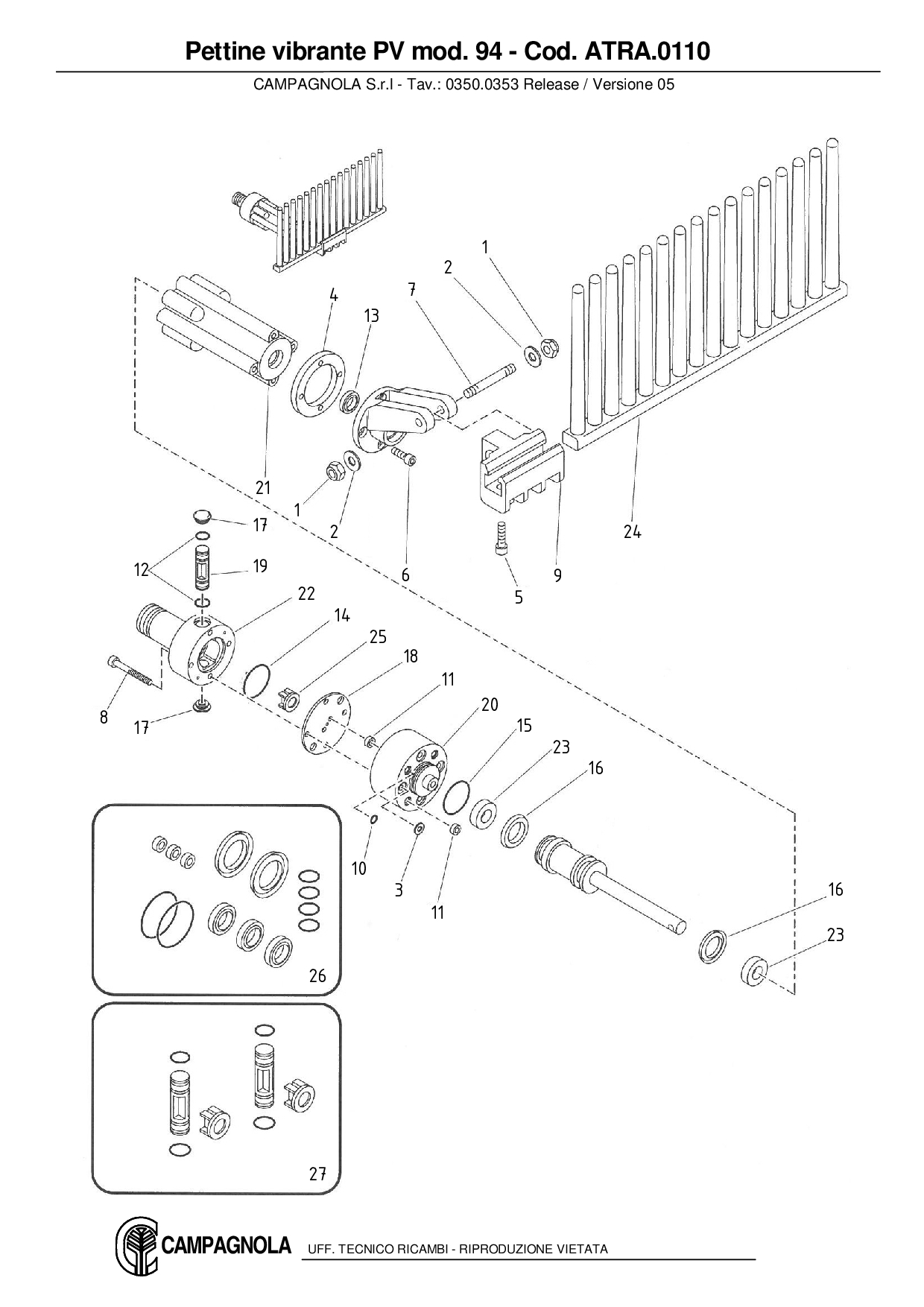 ATRA.0110_Pettine vibrante PV mod. 94